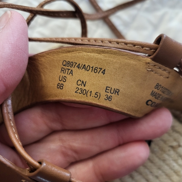 Coach Rita Espadrilles in Black Leather - Picture 7 of 7